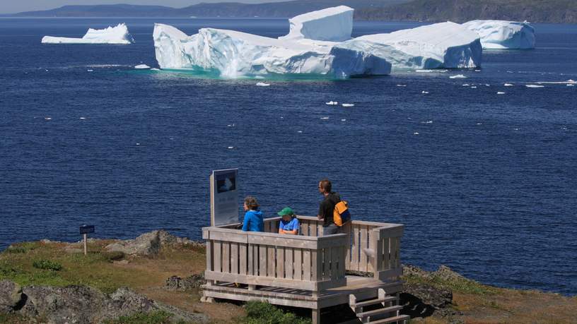 IJsbergen vanaf Newfoundland