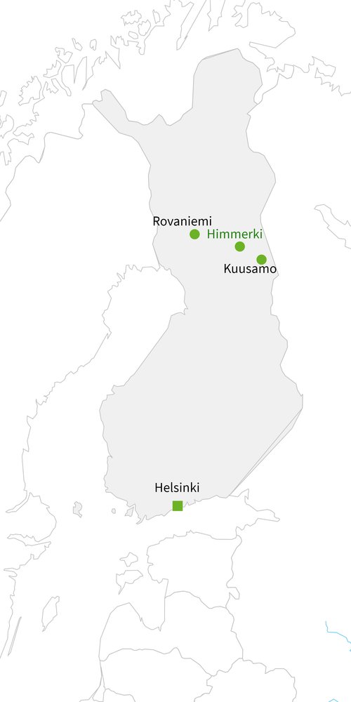 Routekaart van Avonturenweek Himmerki Lodge