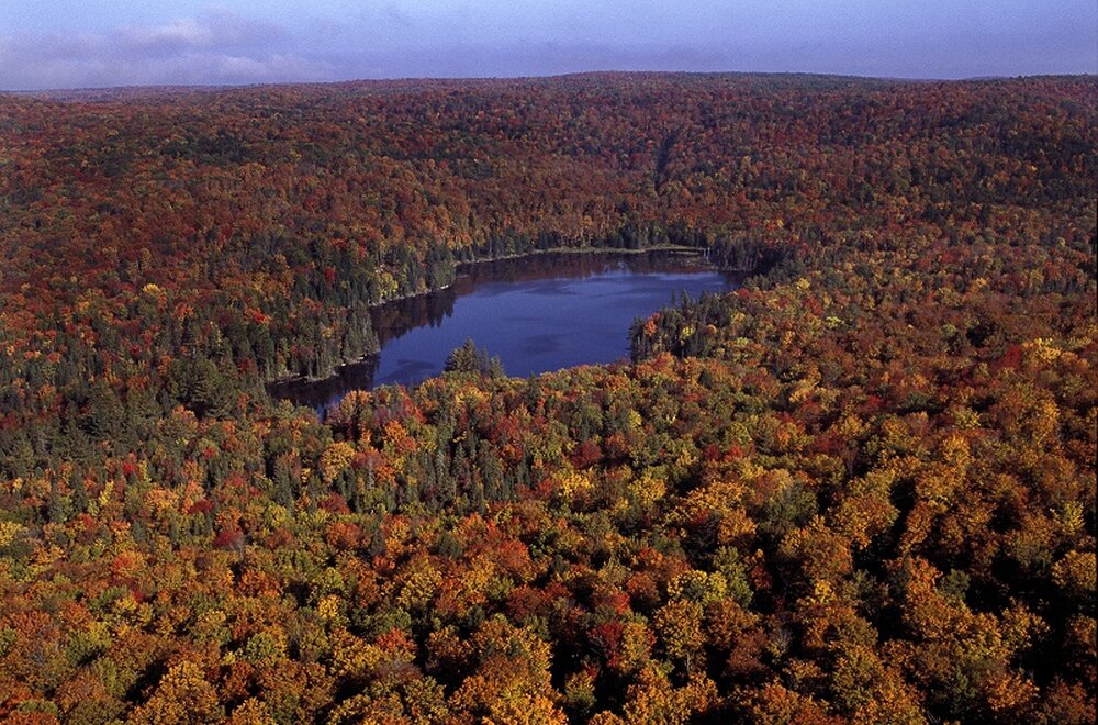 Routekaart van Algonquin Ecolodge avontuur