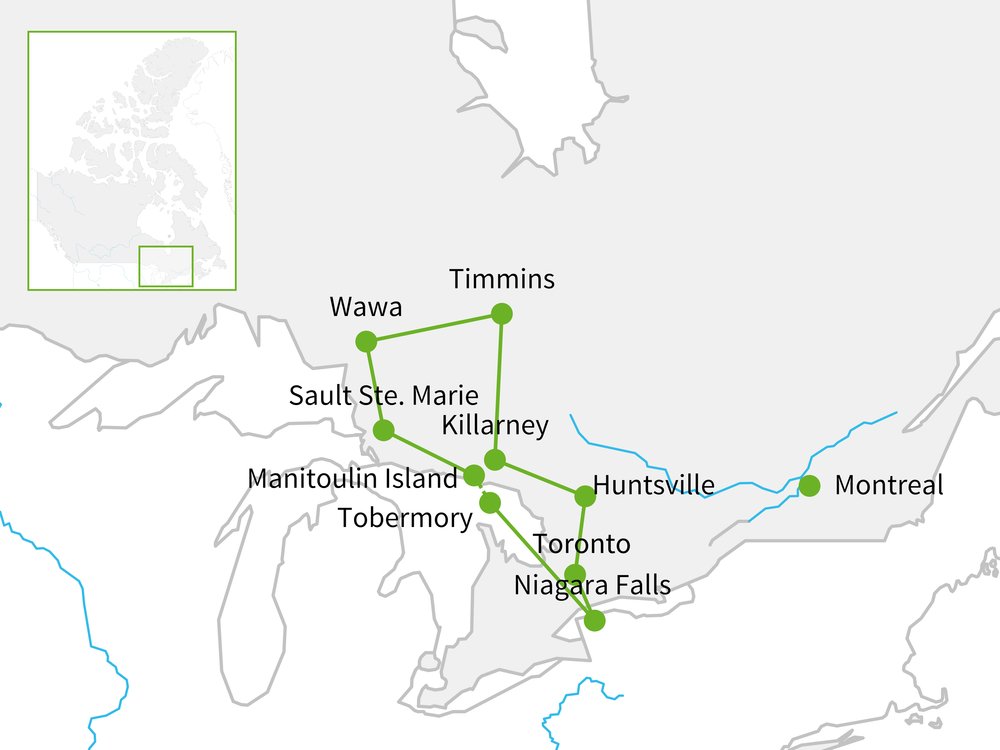 Routekaart van Veelzijdig Ontario
