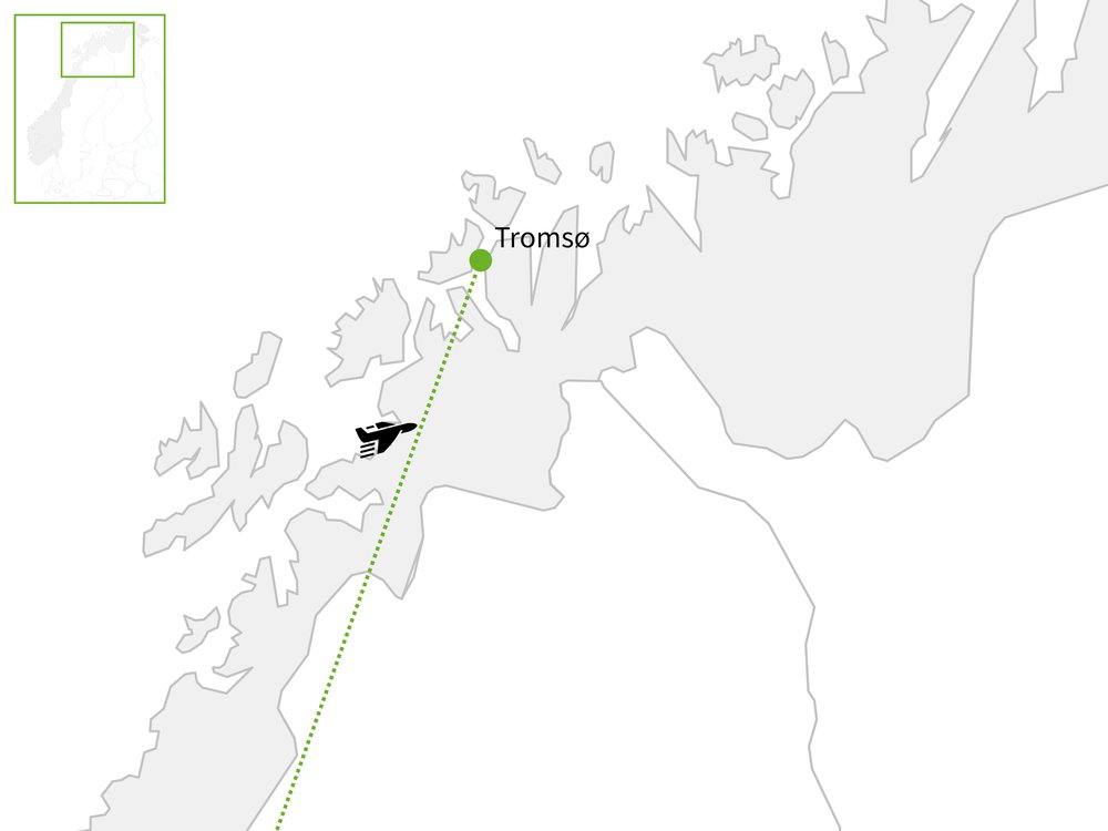 Routekaart van Tromsø compleet