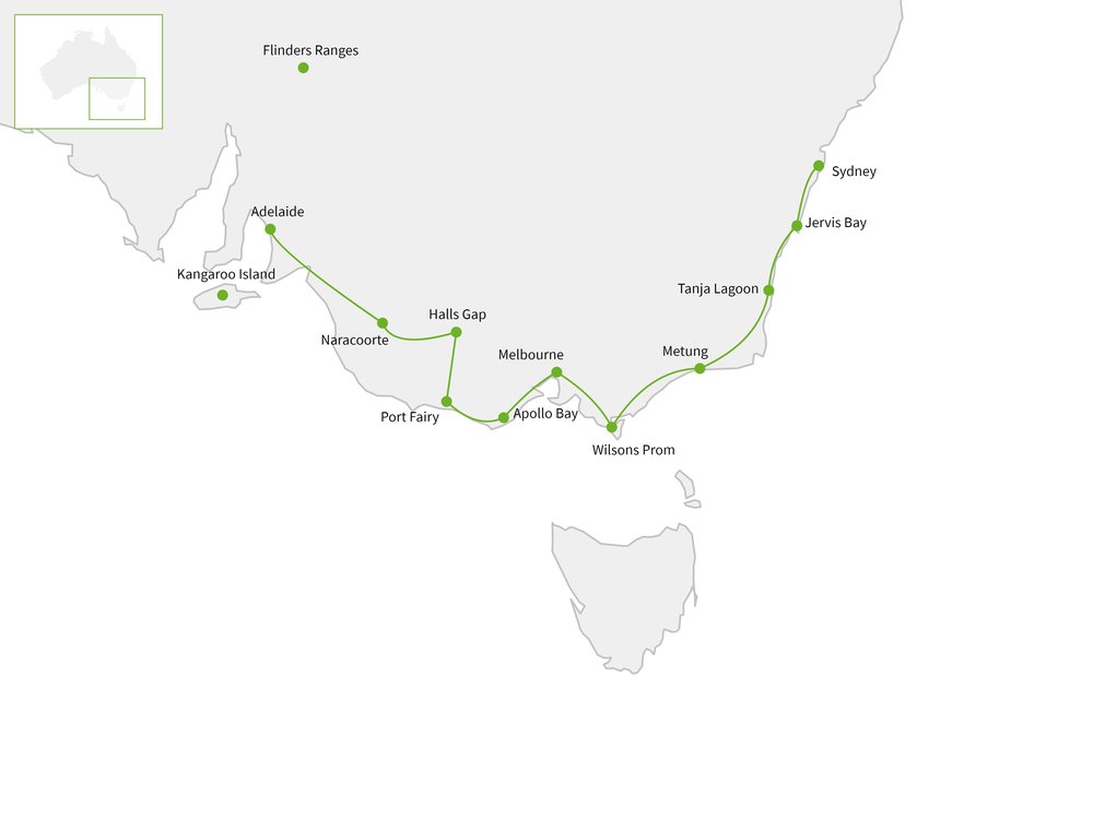 Routekaart van Veelzijdige Zuidkust