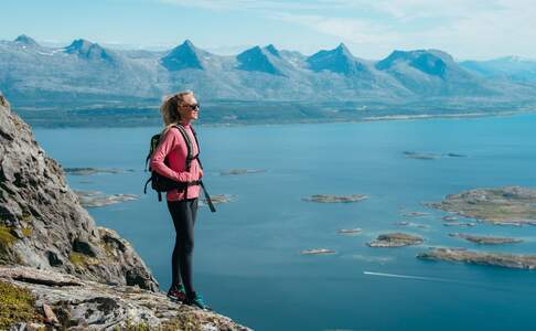 Zeven Zusters bergketen in Helgeland