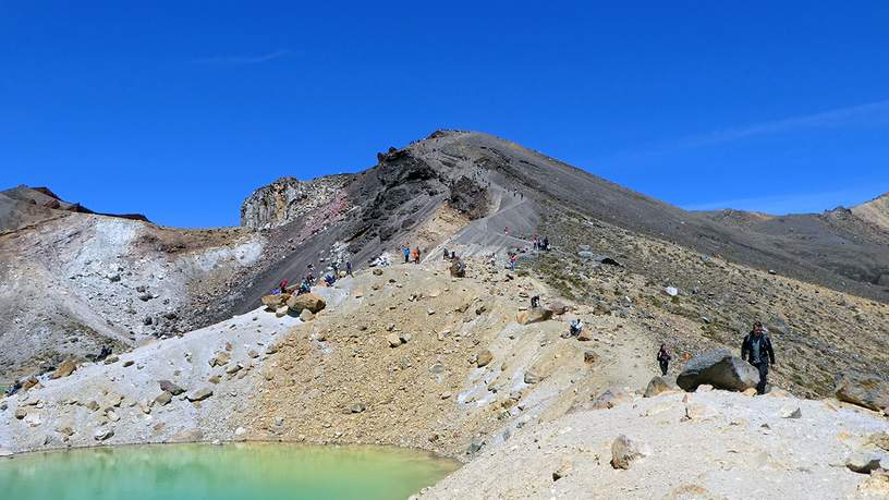 Vulkanisme in Tongariro National Park op het noordereiland