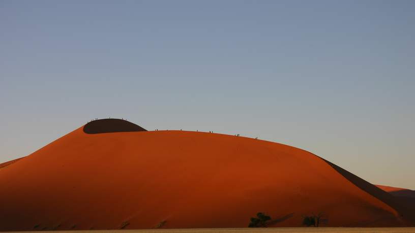 Het was een hele klim, die Dune 45, maar eenmaal boven…