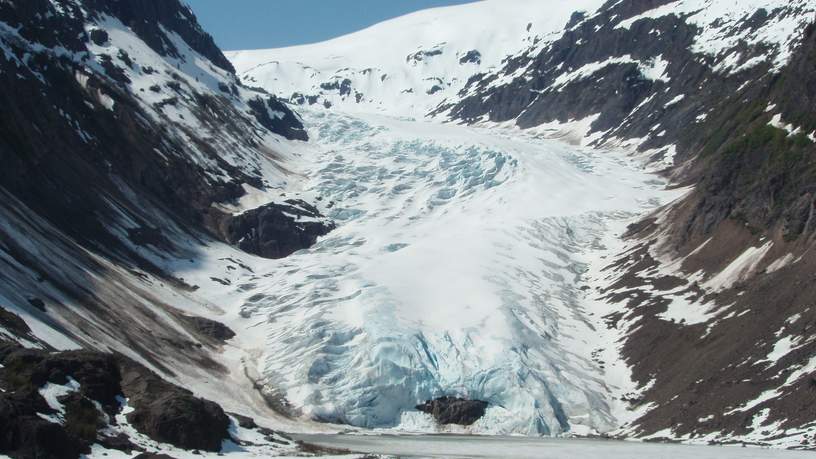 Bear Glacier nabij Stewart