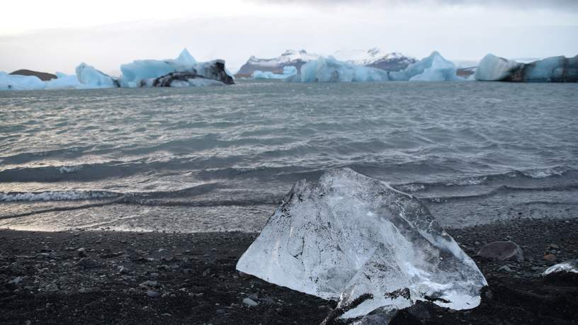 Het zogeheten 'ijsbergenmeer' in het zuiden van IJsland