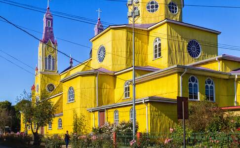 San Francisco kerk in Castro, Chiloë Island
