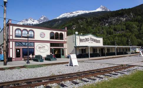 White Pass Rail Station in Skagway