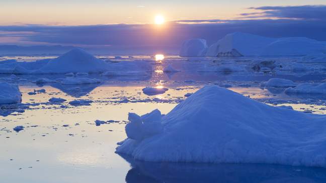 IJsfjord bij Ilulissat, West-Groenland