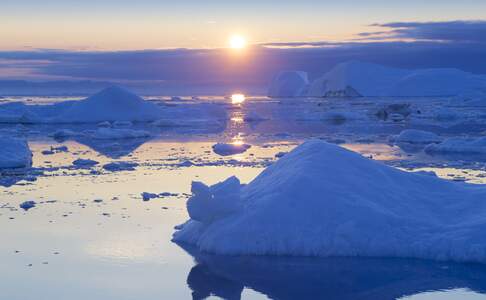 IJsfjord bij Ilulissat, West-Groenland