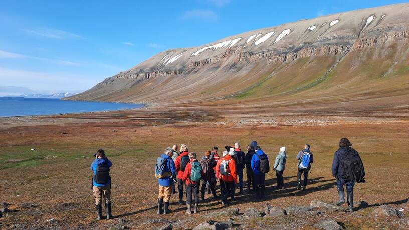 De reis was gevuld met landingen en wandelingen met (een deel van) de groep