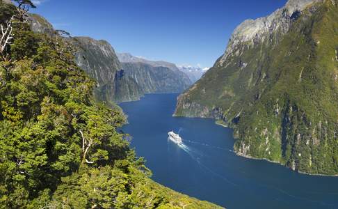 Milford Sound, zuidereiland, Nieuw-Zeeland