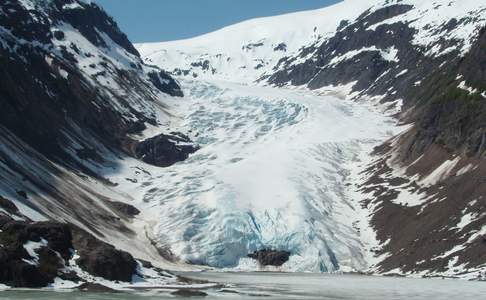 Bear Glacier nabij Stewart